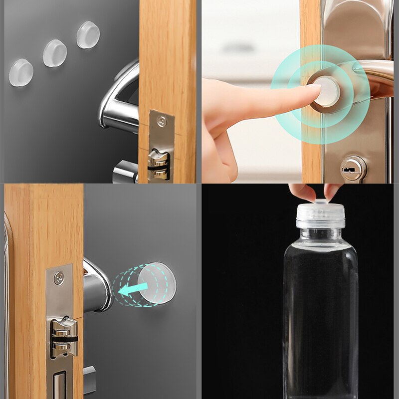 Amortisseur en Silicone auto-adhésif multifonction, protection pour meubles, bloc de porte antidérapant