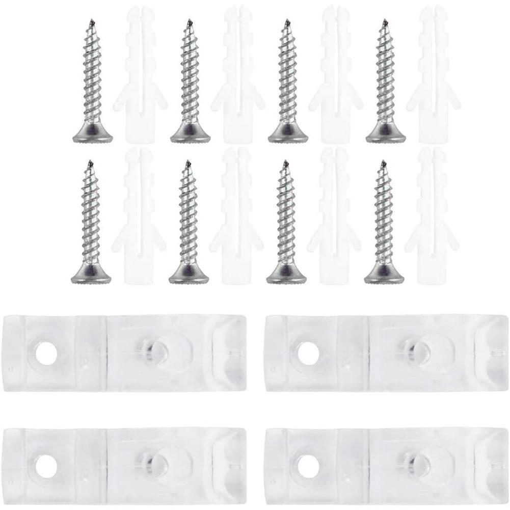 Crochet fixe pour store roulant, pour volet roulant, support Vertical, chaîne et rideau, accessoires romains, C3N3, 4 pièces/ensemble: Transparent
