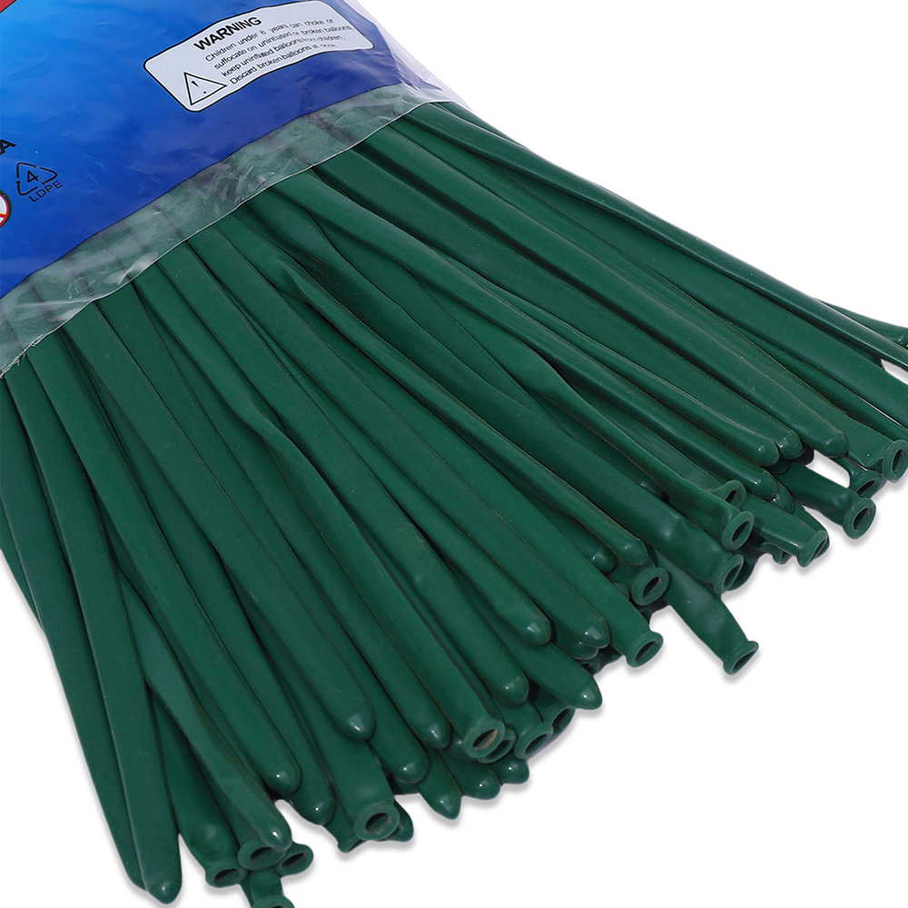 Kit de ballons magiques colorés, 100 pièces, longs ballons en Latex pour attacher des animaux, fête d'anniversaire, mariage, , jouets pour enfants,: green