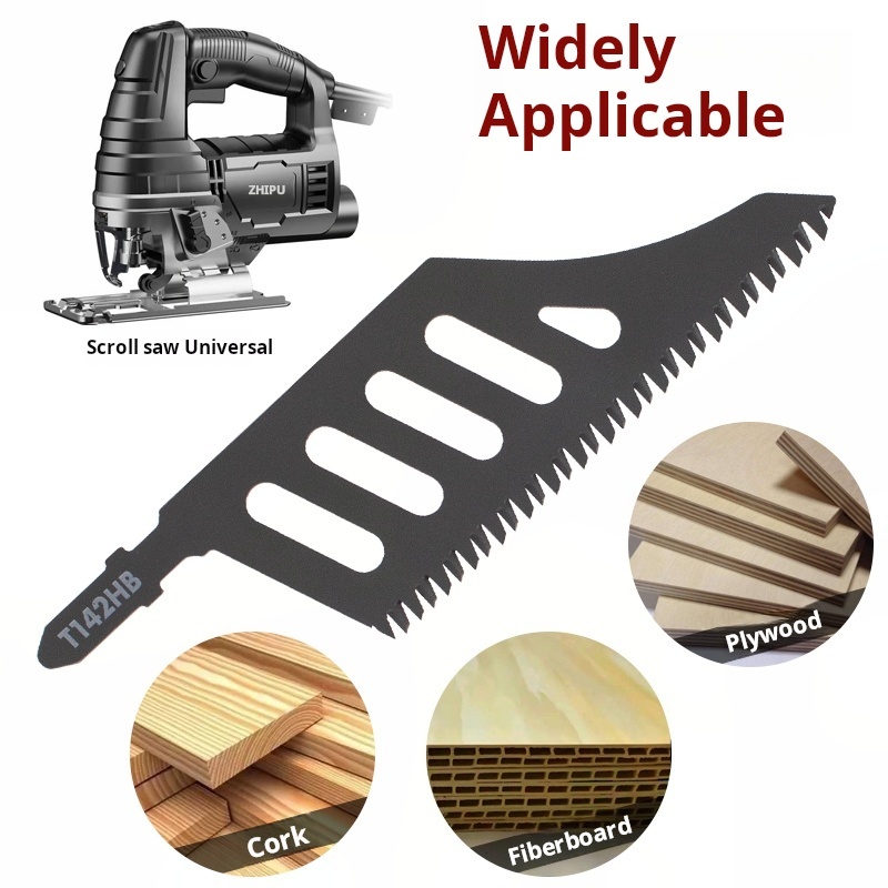 Jigsaw Blade Extra Long Heavy Duty Scroll Saw Blades T-Shank Fine Coarse Teeth for Wood Aluminum Tight Spaces Woodworking Tools