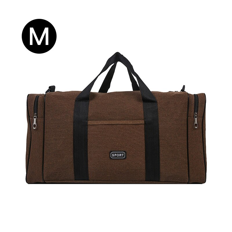 Waterdichte Oxford Reistas Handtas Koffer Sport Sporttas Grote Capaciteit Opvouwbare Opslag Bagage Carry Op Plunjezak XA634F: Brown M