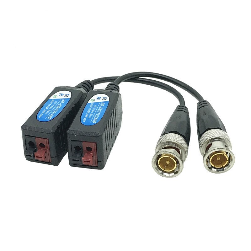HD BNC Balun de vídeo 5MP 4MP 3MP 960H 1080P 720P retorcido y transceptores de fibra óptica UTP Cat5 HD CVI TVI AHD Cámara