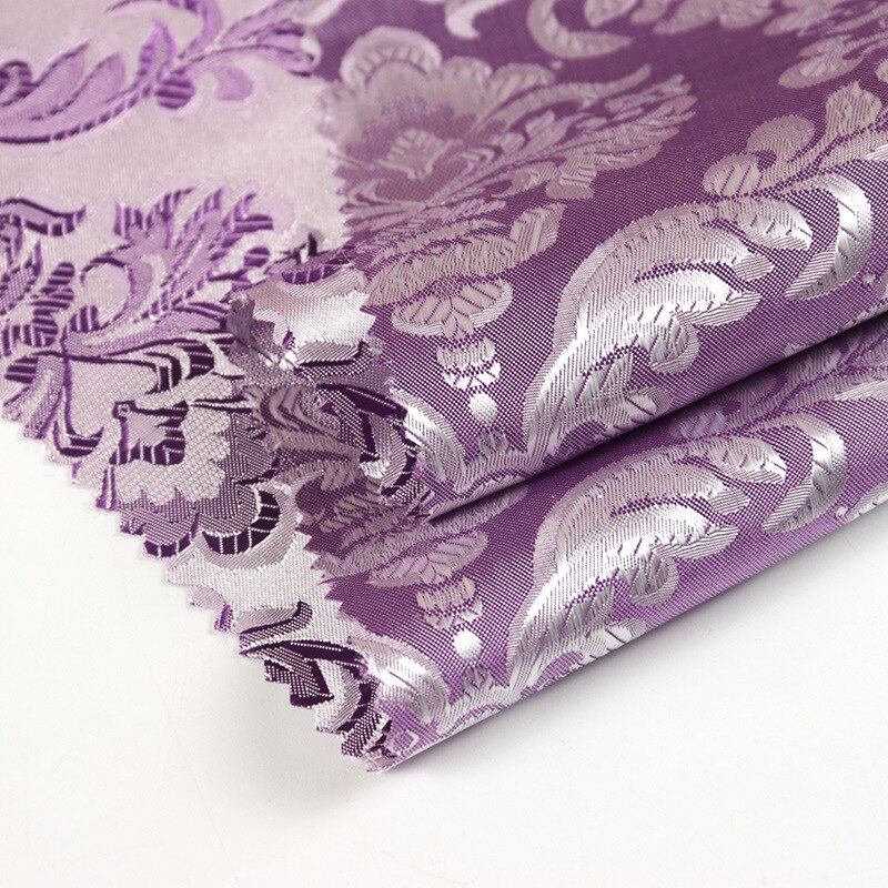 Jacquard Satin Fabric Floral Pattern 200D glossy 150cm*100cm for dress shoe Cosplay DIY bag Clothing