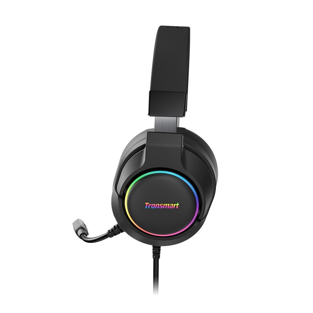 Tronsmart Sparkle Virtual 7.1 gamingowy zestaw słuchawkowy z oświetlenie RGB, Port USB dla PS4/PS5, PC/Laptop, przełącznik Nintendo, seria Xbox.: Default Title
