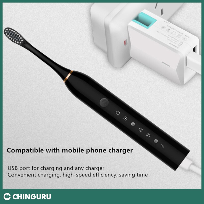 Sonic toothbrush x-3 sonic toothbrush electric toothbrush Electric Toothbrush Sonic Vibration 6 Files Adult Household