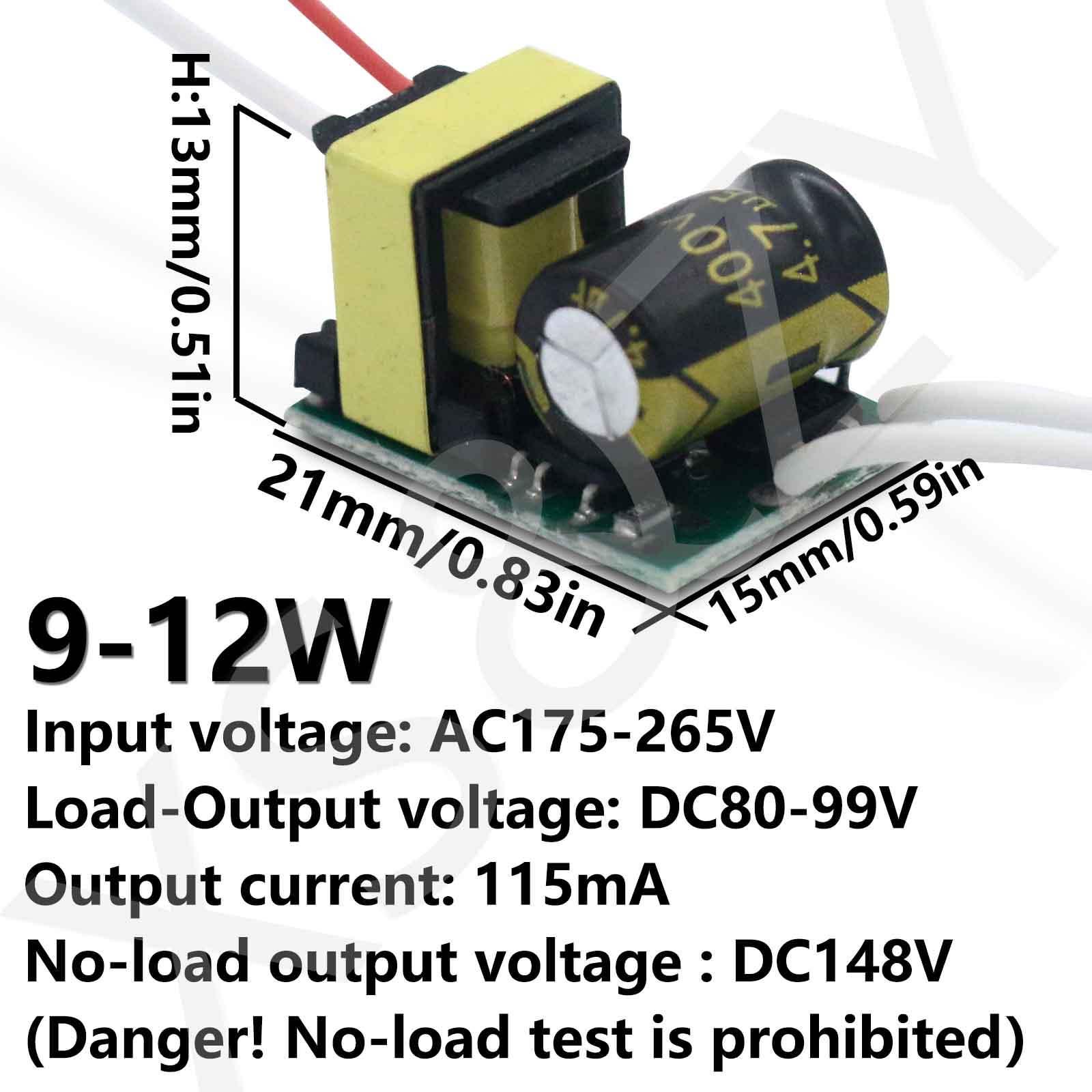 Jantes de Puissance à Pilote LED pour l'Énergie, 3-7W, 7-9W, 9-12W, 12-18W, 18-24W, 24-32W, 32-40W, 40-50W, ce115 mA, 220-230mA remplacement des ampoules à économie d'énergie: Bleu