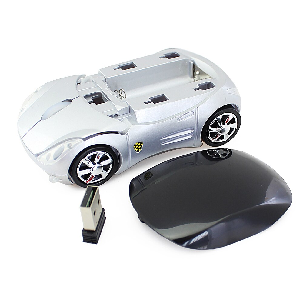 CHUYI Mini 3D Auto Vorm Draadloze Muis 1600DPI Optische USB Computer Muizen Kids Leuke Roze Auto Mause Voor Meisje laptop PC Notebook
