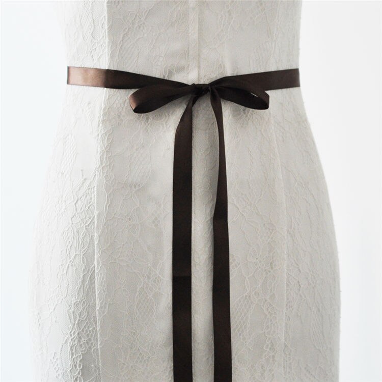 YouLaPan S437 demoiselle d'honneur strass ceinture argent ceinture de mariée pour robe de mariée bijou ceinture pour robe formelle robe brillante ceintures: brown