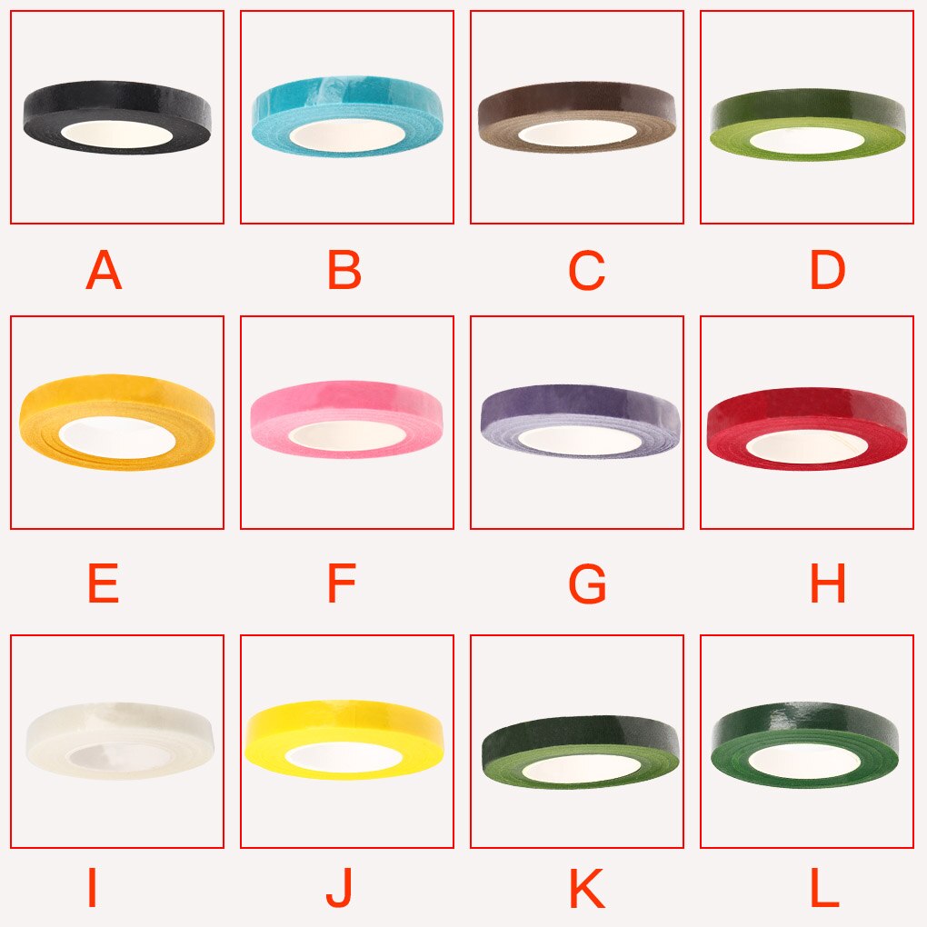 1 Roll Colorful Tape DIY Artificial Flowers Wraps Paper Adhesive Floral Stem Garland Decoration Tape