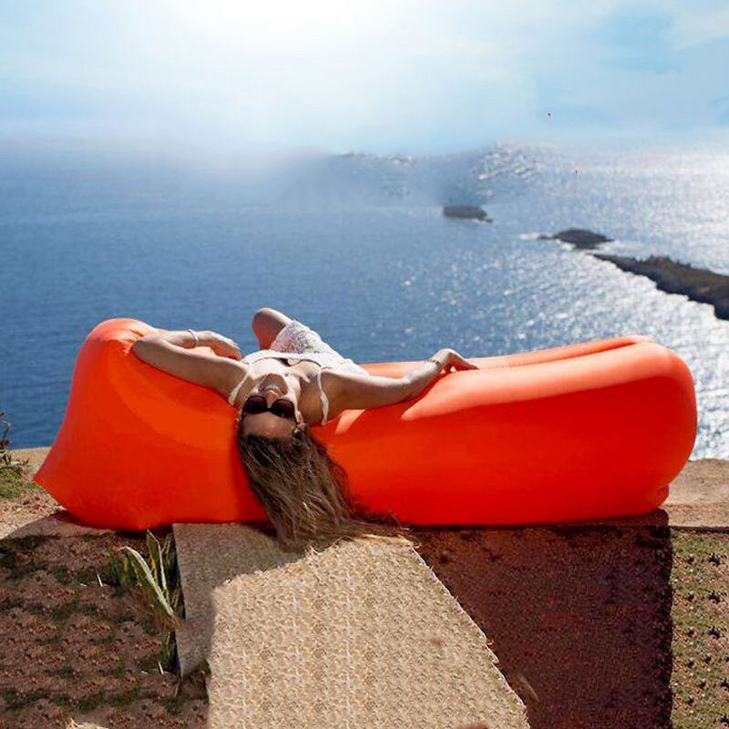 Opblaasbare Sofa Draagbare Slaapzak Lucht Slaapbank Super Licht Kussen Lifer Sofa