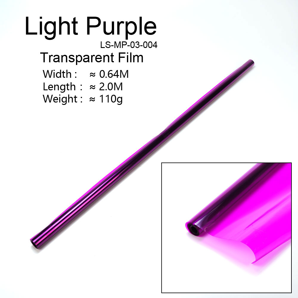 RC Airplane Covering Transparent Film For Balsa Wood Plane 60 x 200 cm Foils/Covering/Decal for Balsa wood Airplane Model: Transparent Purple