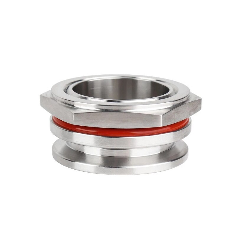 Bulkhead Compression Fitting,1.5'' Weldless Kettle Bulkhead,1/2" NPT Heavy Duty Weldless Bulkhead With Silicone O-Ring 304 SS: 1.5inch
