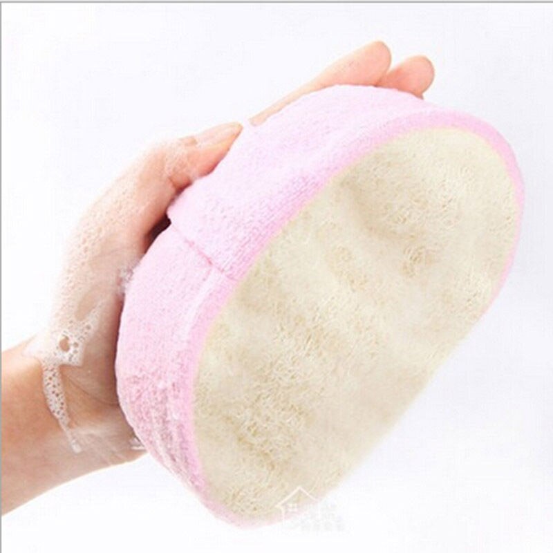1pc dusch massage scrubber kroppsrengöring dusch tvätt svamp bad boll scrubber