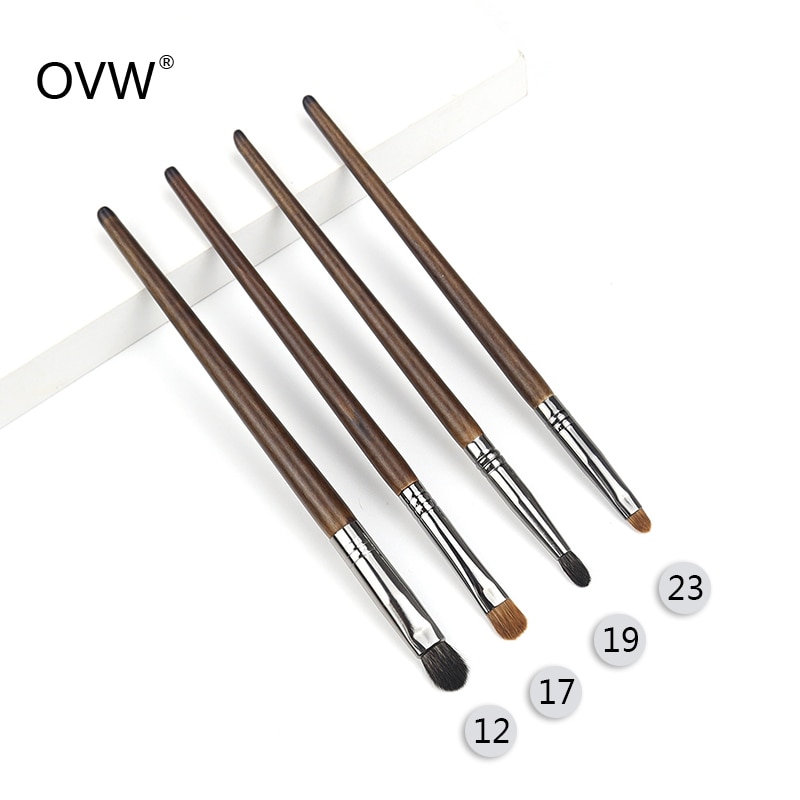 OVW-pincel de pelo Natural kisti dlya teney, sombra plana, sombreador, lápiz pequeño, difuminado, juego de brochas para maquillaje