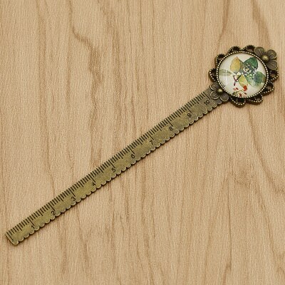 10cm Antique Bronze Metal Ruler For Needlework Measuring Tool DIY Craft Multifunction Garment Measure Accessories: 3