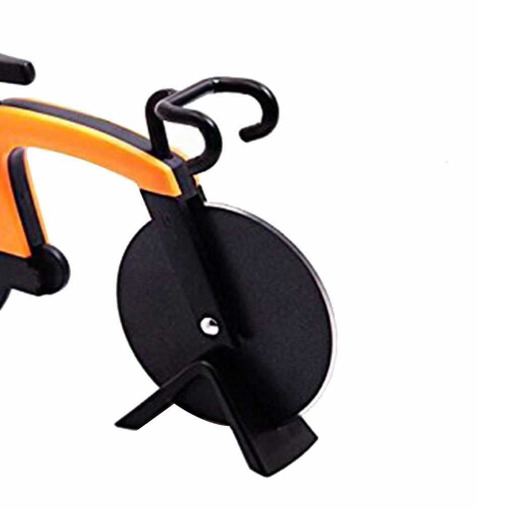 Bicycle Pizza Cutter Bike Wheel Pizza Chopper Bike Roller Pizza Slicer Pizza Cutting Knifes Kitchen Gadget With packaging