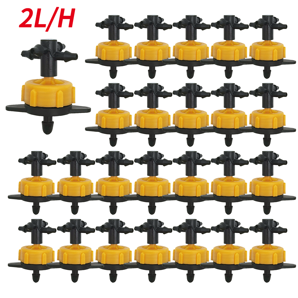 Irrigatie 2l/4l/8l Constante Druppelaar Met 4-Way Cross Connector Landbouw Druppelwater Irrigatie Druppelpijl Connector 20Sets