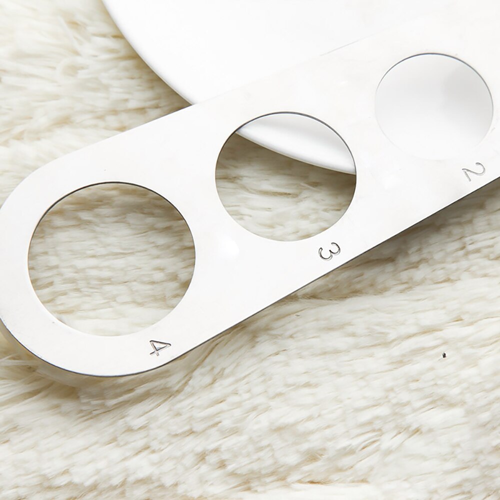 Stainless Steel Pasta Spaghetti Measurer Measure Tool Easy Clearing Pasta Ruler Measuring Tool 4 Serving Portion Kitchen Gadget