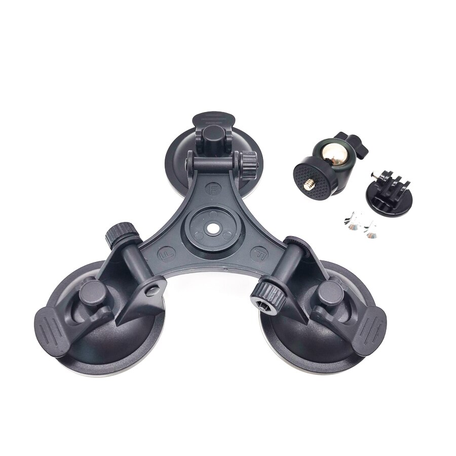 Car Dash Windshield Mount Triple Low Angle Suction Cup Mount Holder For Camera