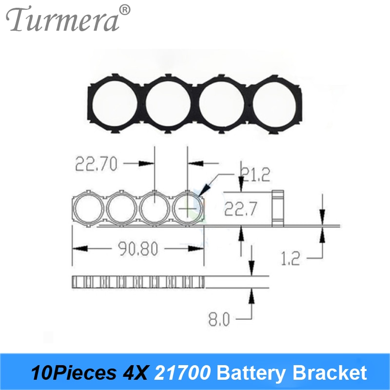 Turmera 10Piece 21700 Lithium Battery Holder Brack... – Grandado