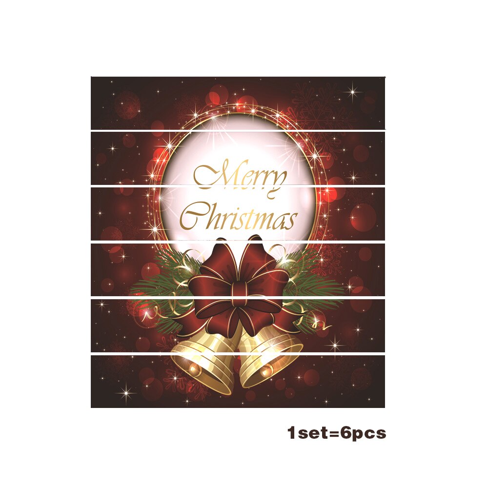 Christmas Decoration Stairs Sticker 3D Stair Riser Floor Stickers Waterproof Removable Self Adhesive DIY Stairway Decals