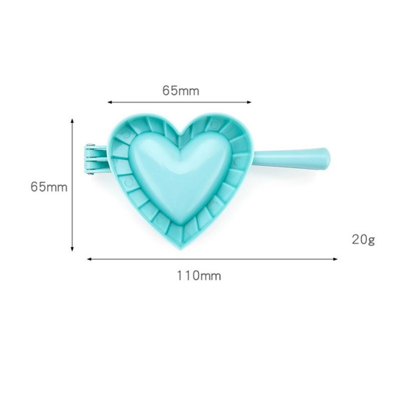 Keuken Dumpling Mold Hart Vlinder Bloem Modellen Diy Dumplings Tool Deeg Druk Pie Dumpling Ravioli Moul Bakken Accessoires: heart  L