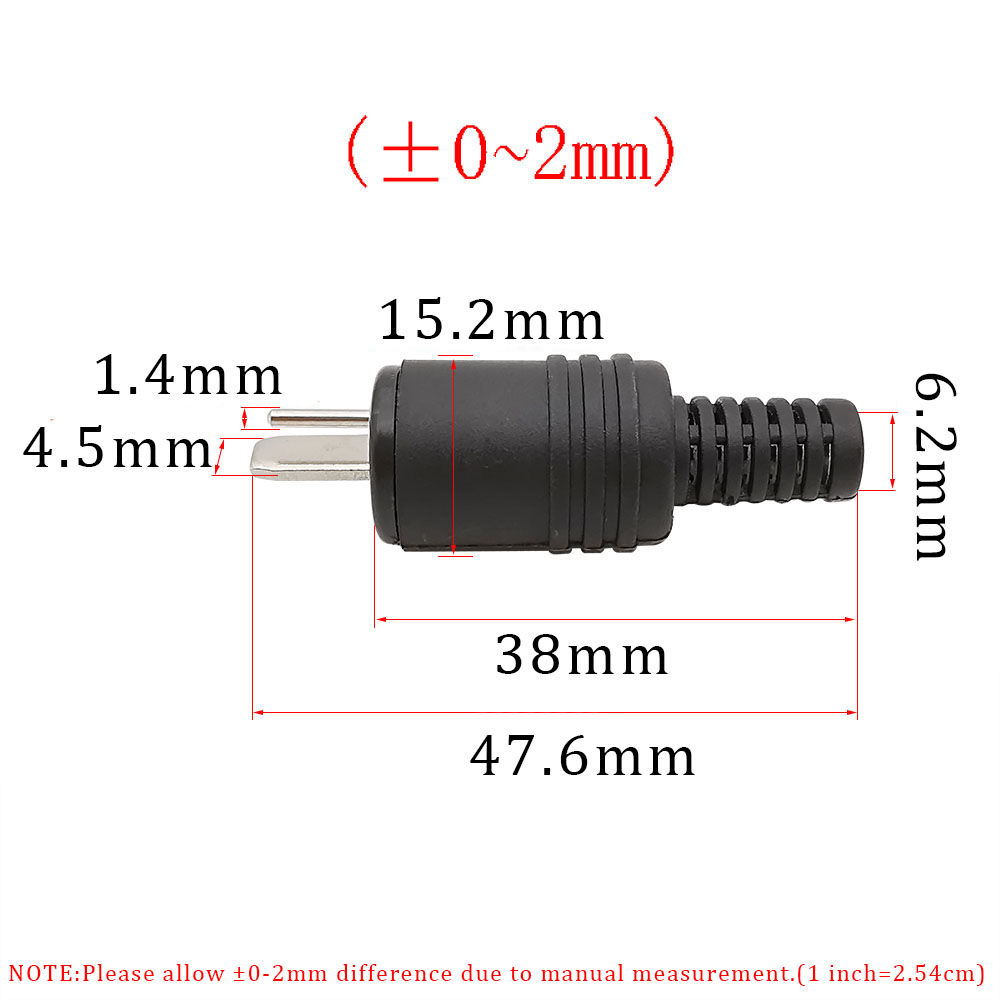 Conector de clavija DIN de 2 pines, señal de alimentación DIN de 2 pines, enchufe macho, altavoz HiFi, Cable de Terminal de tornillo de Audio, conector de soldadura