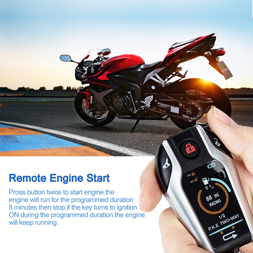 Motorcycle Alarm Anti-theft two way with induction remote control For Honda/Suzuki/Kawasaki/Yamaha motorcycles