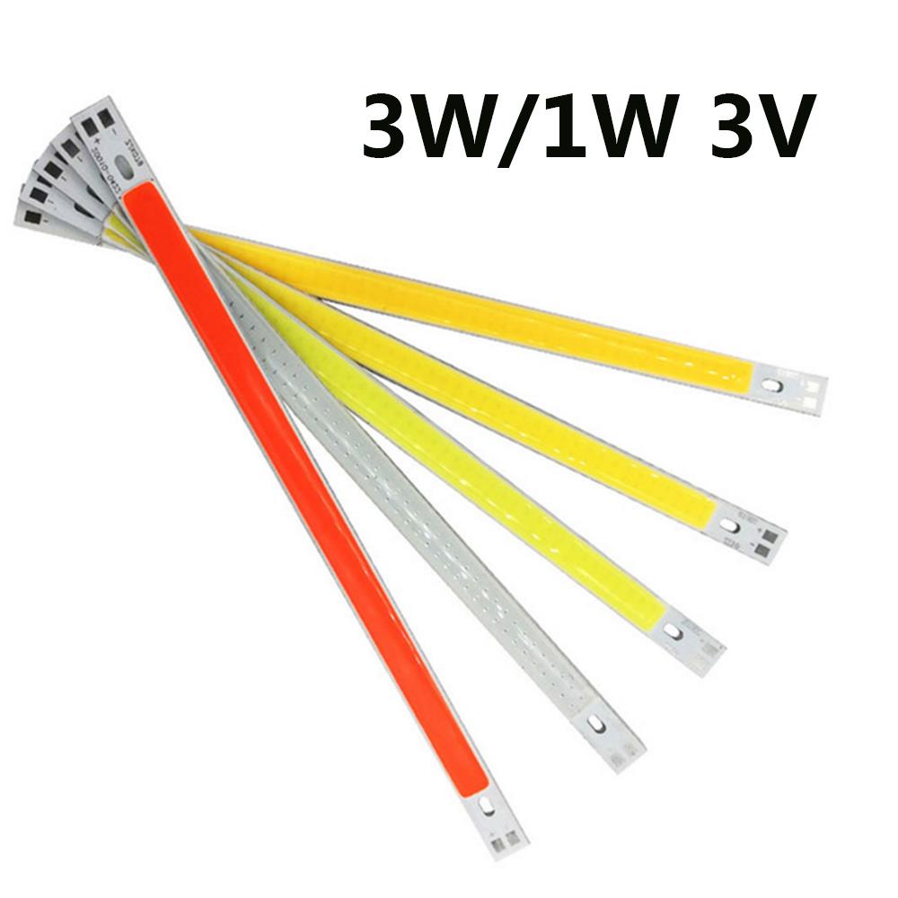 COB Chip luz tira de Panel LED 3W/1W 60x8mm DIY luces de suelo foco LED de fuente de Chip respetuoso del medio ambiente 3V Multicolor