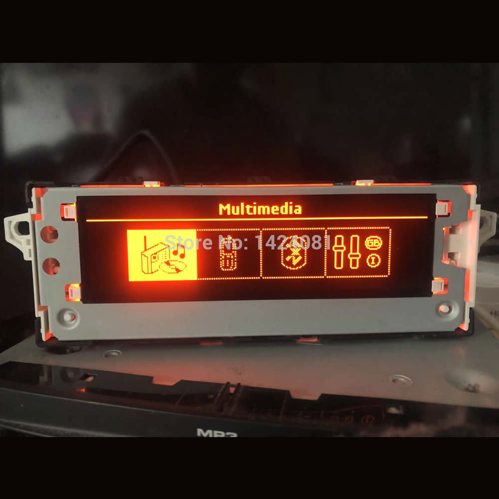 Alkuperäinen punainen näyttö tukee usb bluetooth näyttöpääte 6 pin peugeot 301 308 408 508 citroen  c4l