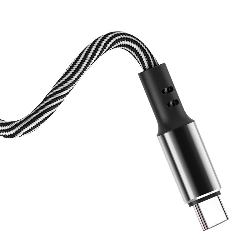2.4A kabel Micro USB szybkie ładowanie telefonu ładowanie typu C kabel 0.5m/1m/2m synchronizacja danych szybki przewód ładowania dla Samsung Huawei Xiaomi: Silver Type C / 0.5m