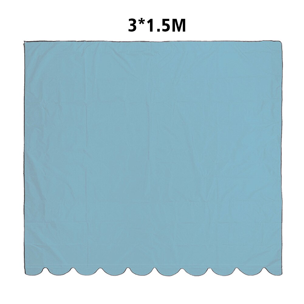 Toldo para jardín con protección UV para Patio, Patio exterior grande para piscina y acampada, tela Oxford impermeable, toldo Rectangular a prueba de polvo: Blue 3mx1.5m