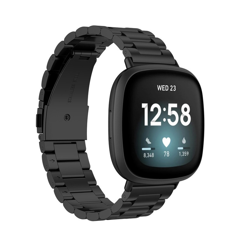 Stal stalowy pasek dla Fitbit Versa 3 4 zegarek metalowa bransoletka pętla dla Fitbit Sense 2 Versa 3 4 bransoletka zamienna zespół
