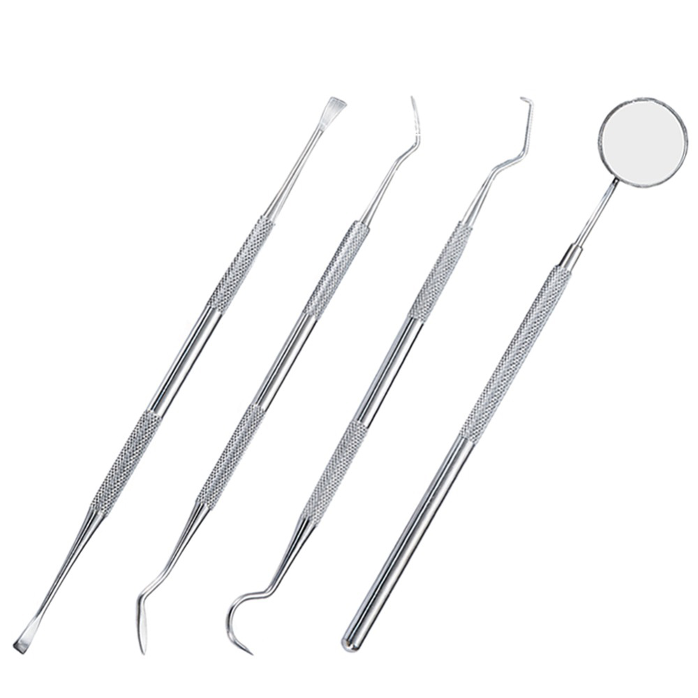 4 Stuks Dental Spiegel Rvs Dental Tool Set Mond Spiegel Tandheelkundige Kit Instrument Dental Pick Tandarts Bereiden Gereedschap