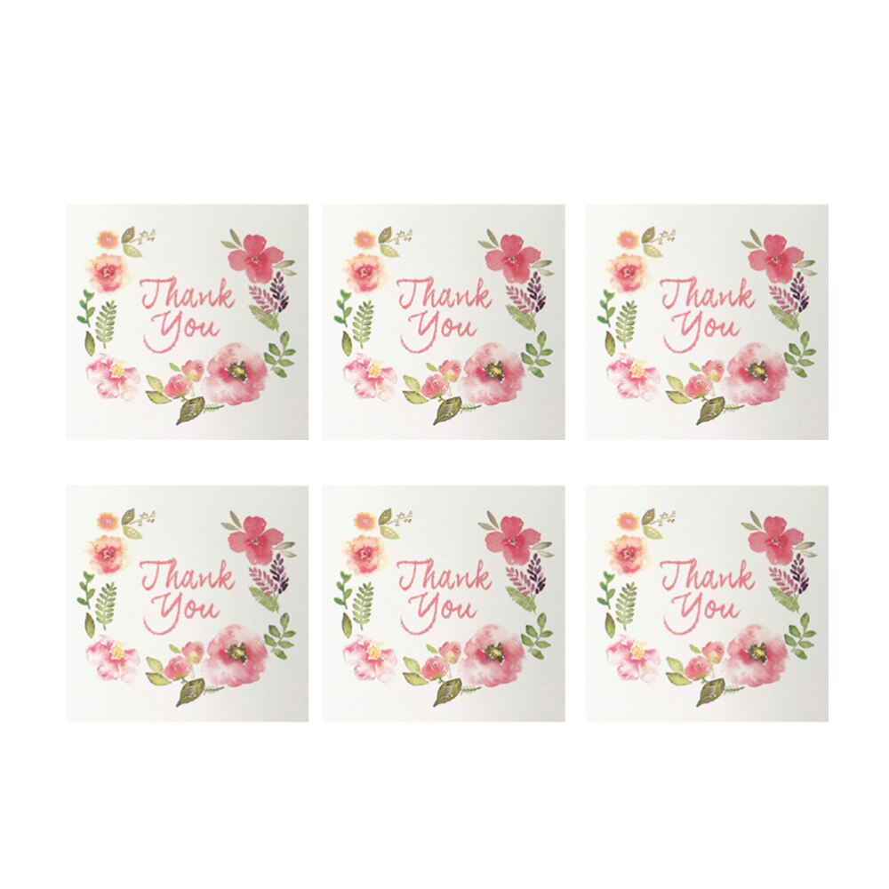 50pcs Mini Thank You Cards Greeting Cards Birthday Message Blessing Cards for Festival Party Gathering(6x6cm): Default Title