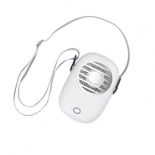 50% Draagbare Handheld Fan Oplaadbare Leuke Draagbare Mini Usb Ventilator Oplaadbare Ketting Fan Voor Huishouden Zomer: WHITE