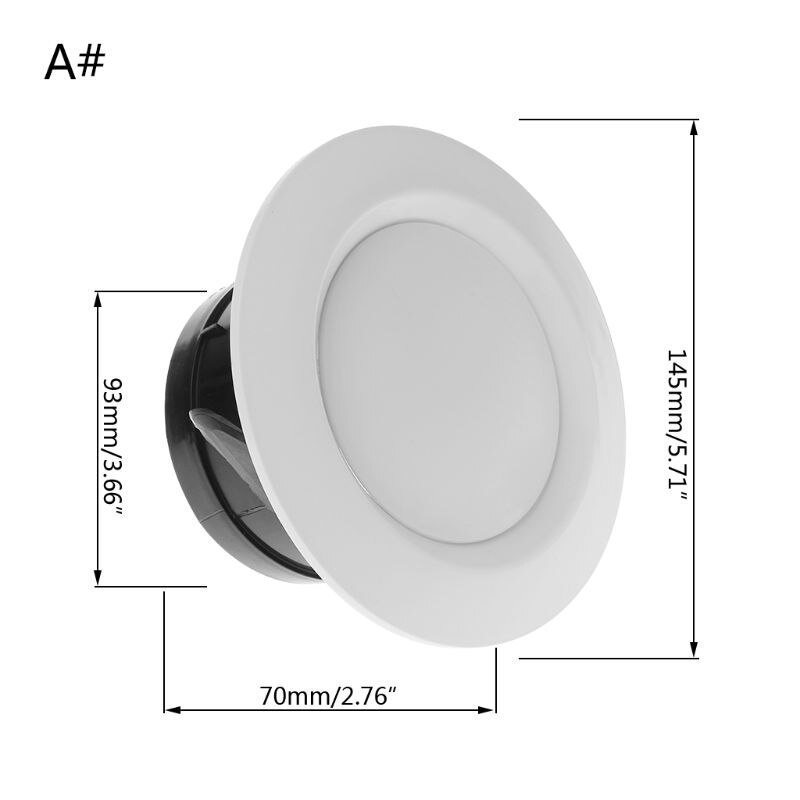 Air Vent Extract Valve Grille Round Diffuser Ducting Ventilation Cover 100mm