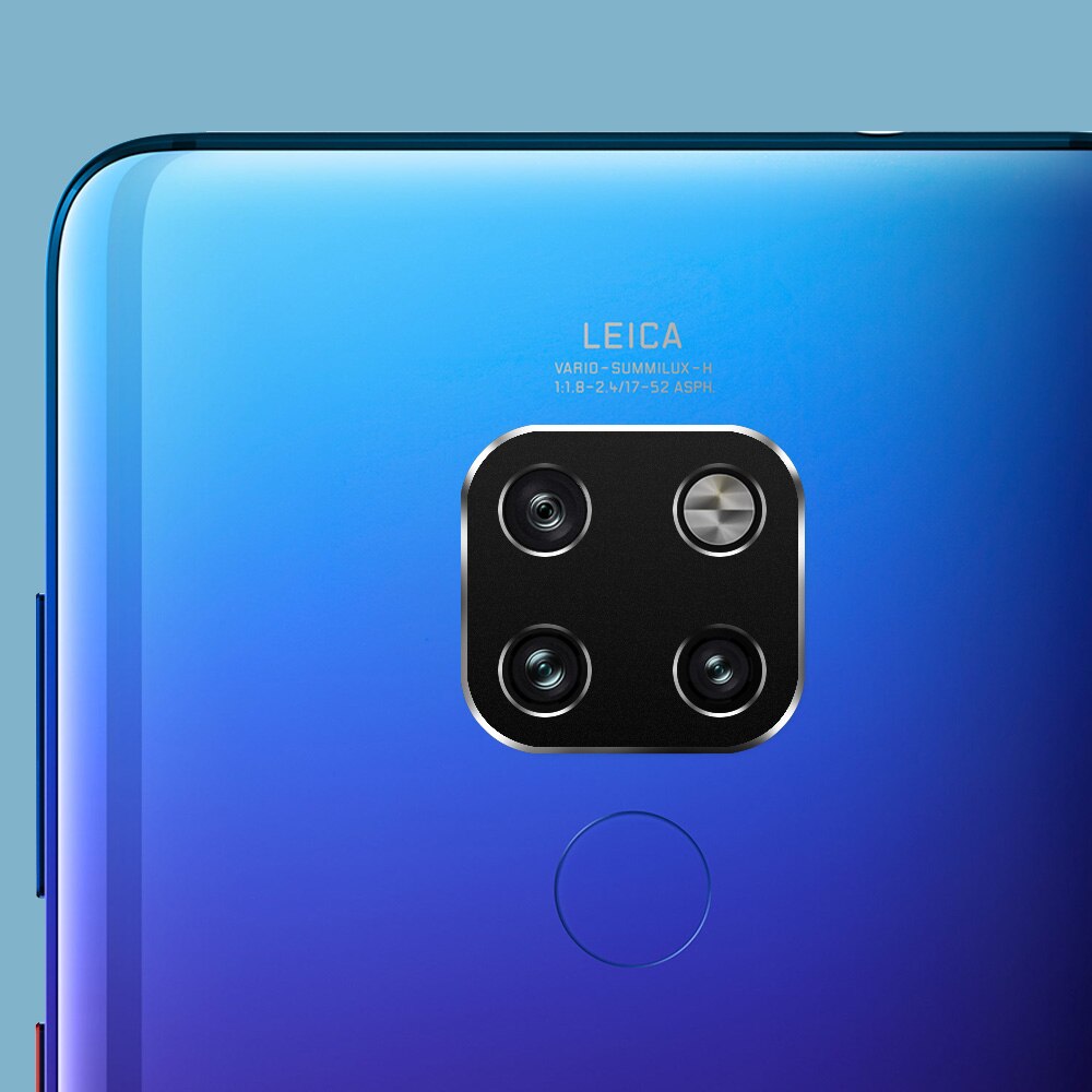 Ascromy aluminium achtercamera lens metalen beschermring cover voor huawei mate 20 pro  x 20x mate 20 telefoonaccessoires: Voor maat 20 x / Zwart