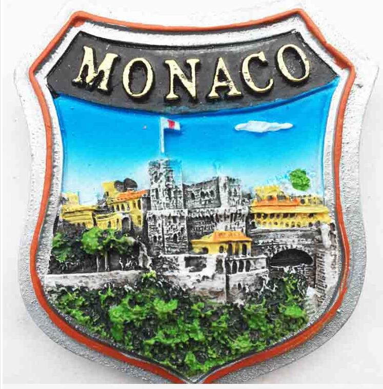 Fridge Magnet Souvenir Monaco Ancient Castle Palace Landmark Fridge Magnets Decorative Refrigerator Home Decor
