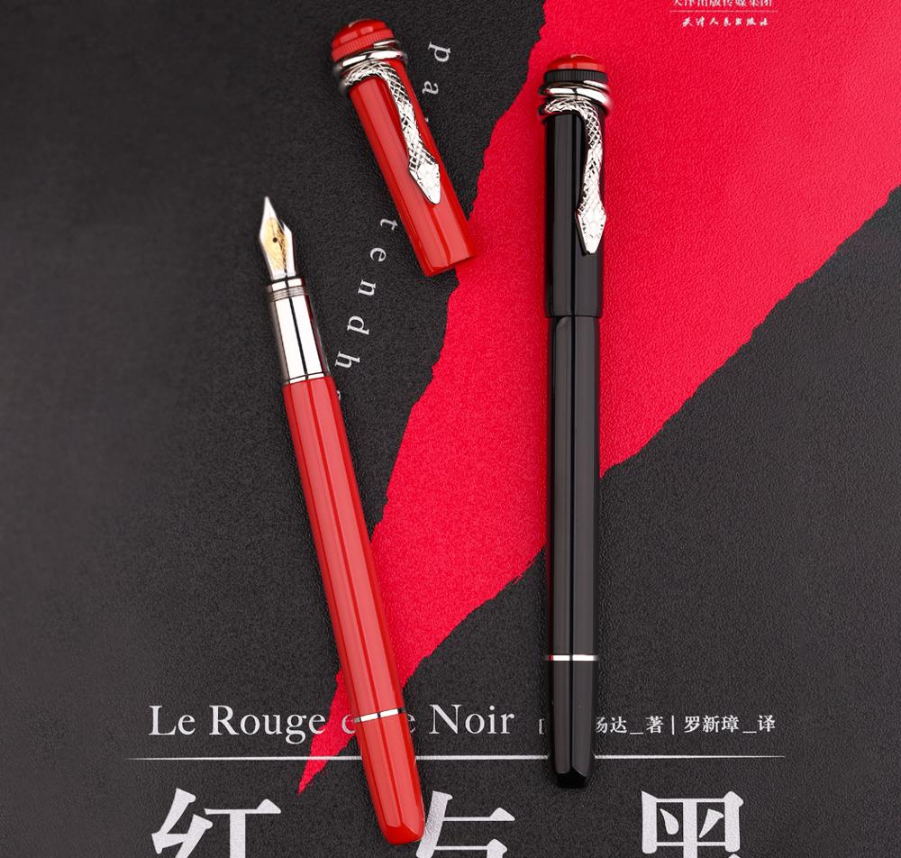 Moonman Master F9 Metal Fountain Pen Snake / Spider Piston Ink Pen F Nib 0.5mm Original Box