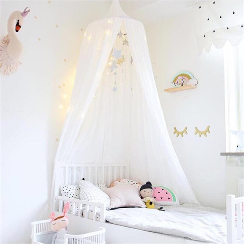 Play House Tenten Voor Kinderen Luifel Bed Gordijn Baby Opknoping Tent Wieg Kinderen Room Decor Ronde Hung Dome Klamboe bed Volant