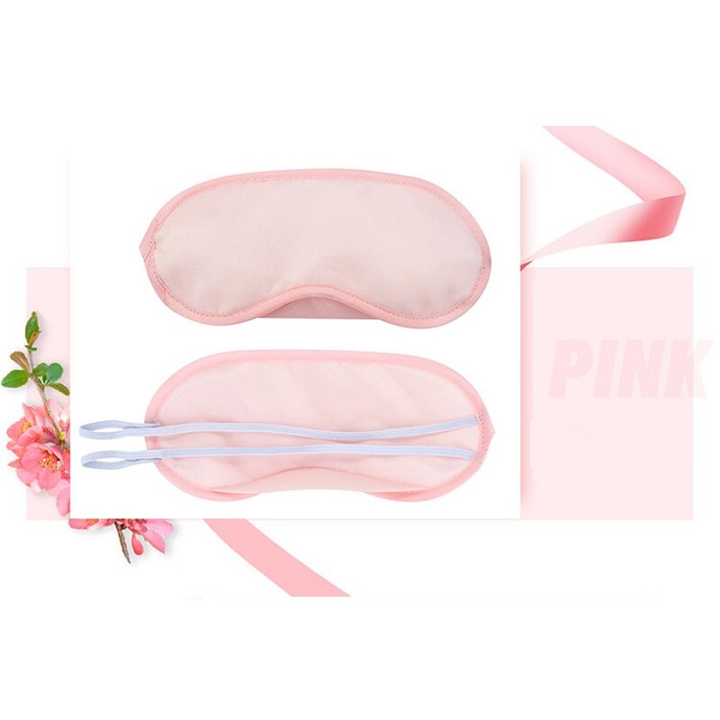 Sleeping Eye Mask Eyeshade Cover Comfort Soft Health Blindfold Sleep Rest Shield Travel Working Student Relax Eye Care Tool: Pink