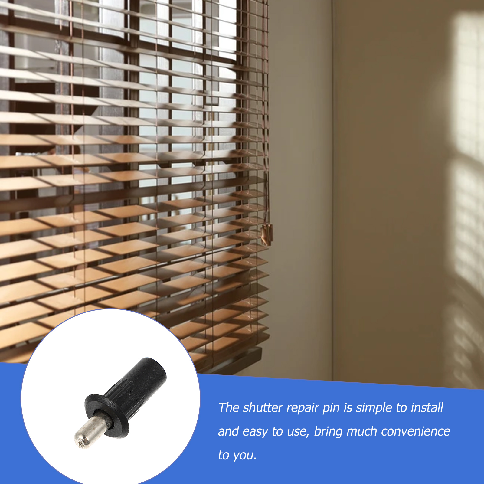 30pcs Plantation Shutters Repair Pin Universal Shutter Pin Iron Telescopic Shutter Bolt