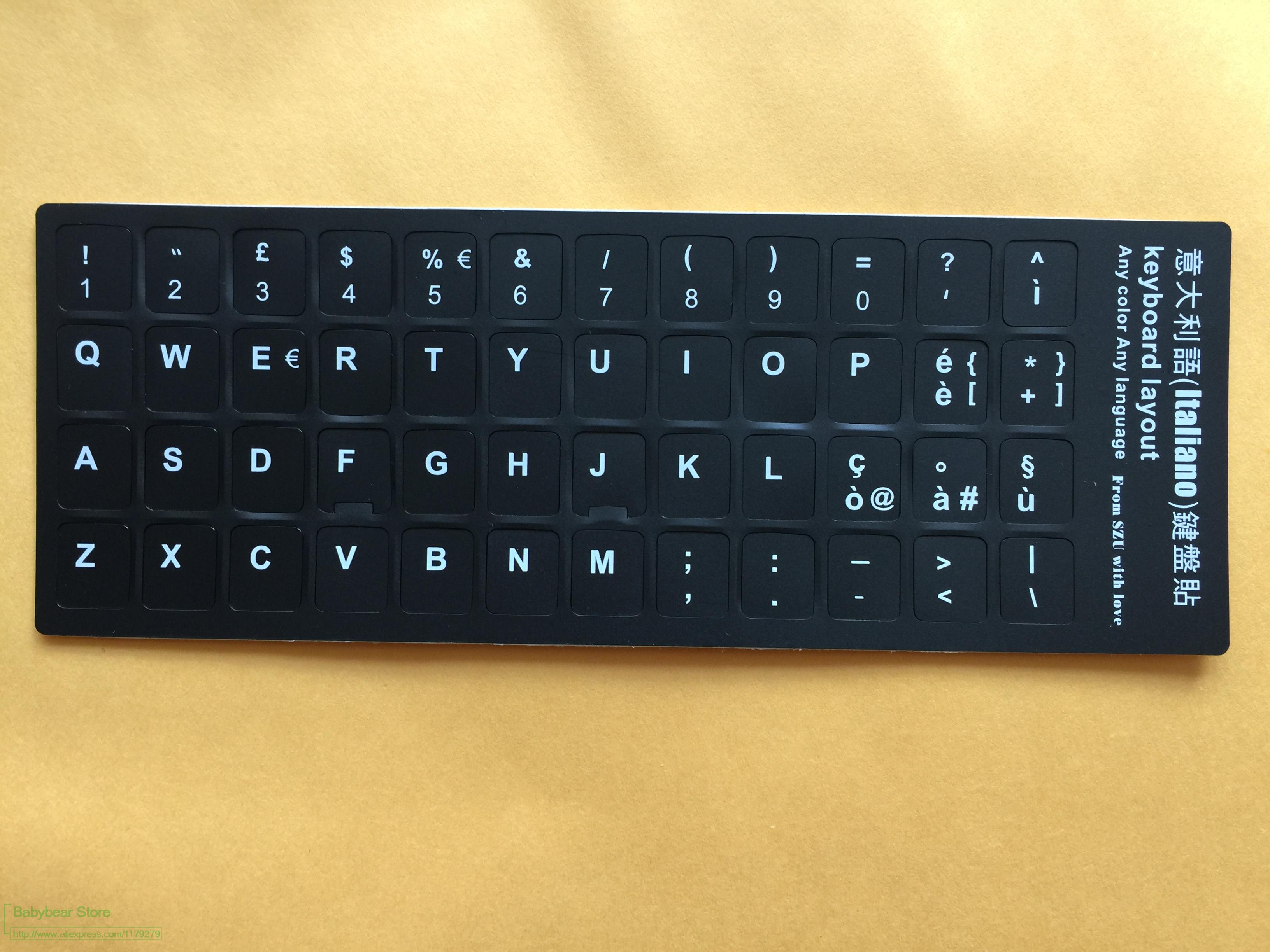 2pcs Italian Italy Keyboard Sticker keyboard Protective cover For Notebook keyboards Stickers 11.6 12 13.3 14.0 15.6 17.3