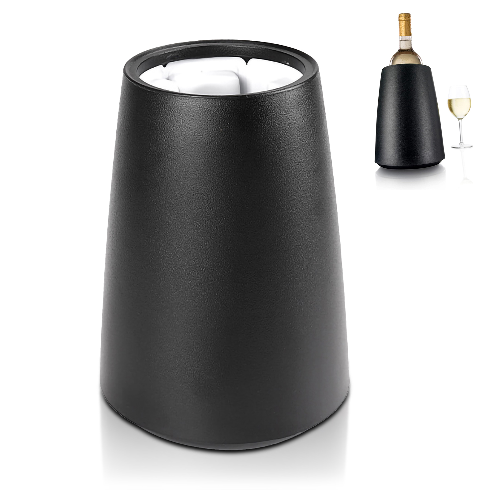 Custodia per il raffreddamento del vino Borsa per il ghiaccio per il raffreddamento della bottiglia di vino Borsa per il ghiaccio portatile per brocca di raffreddamento per Champagne rosso bianco Secchiello per il ghiaccio: Default Title