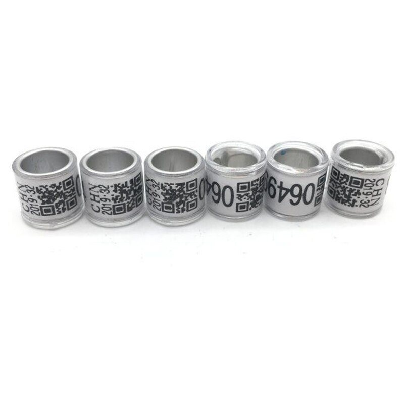 pigeon training supplies aluminium rings for pigeons leg rings identify dove bands 8mm CHN: White