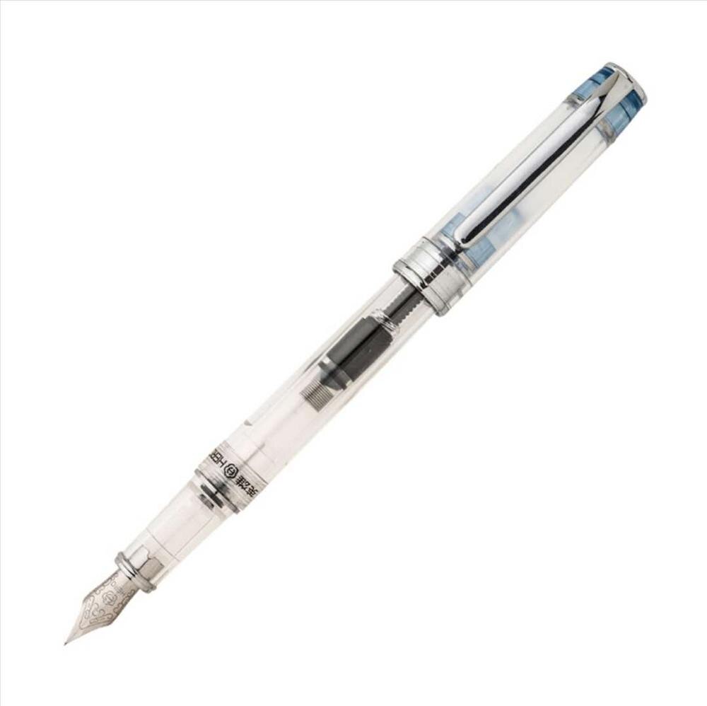 Hero 709 Transparent Fountain Pen Clear Ink Pen F Nib Converter Filler Business Stationery Office School Supplies Writing