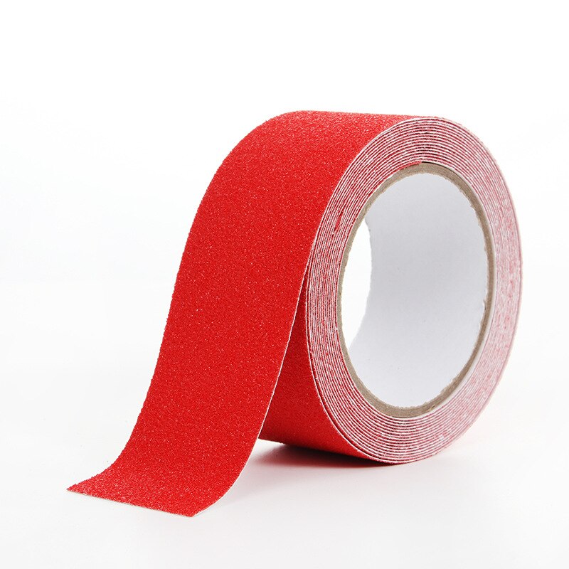 Ruban adhésif antidérapant d&#39;extérieur, 5M, bande de Traction antidérapante à haute Friction, adhésif abrasif pour escaliers, marche de sécurité: red / 50mm x 500cm