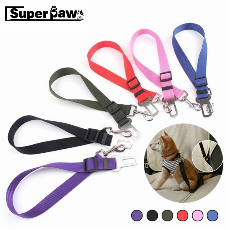 1Pc Huisdieren Honden Katten Puppy Car Seat Veiligheid Belt Verstelbare Harnas Reizen Riem Lood Voertuig Hond Veiligheidsgordel Dierbenodigdheden LCL02