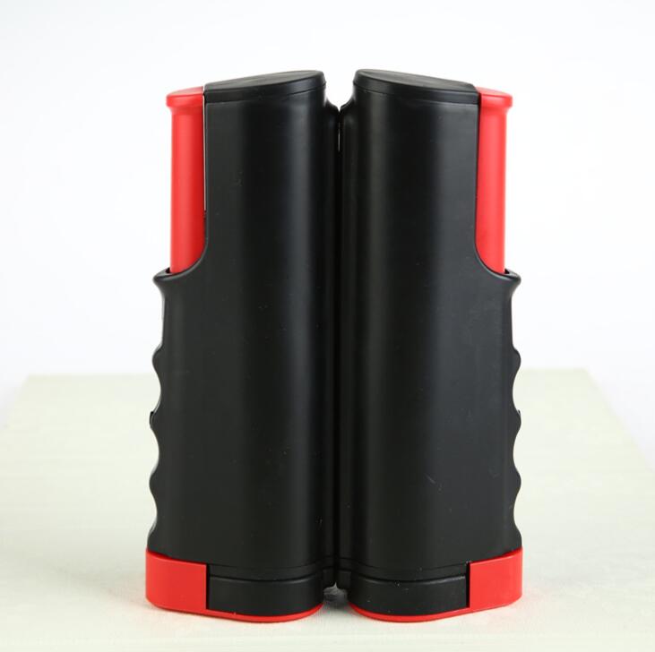 Ping Pong Paddle without 3 Table Tennis Balls Retractable Table Tennis Net Rack Soft Sponge Rubber Racket: black red